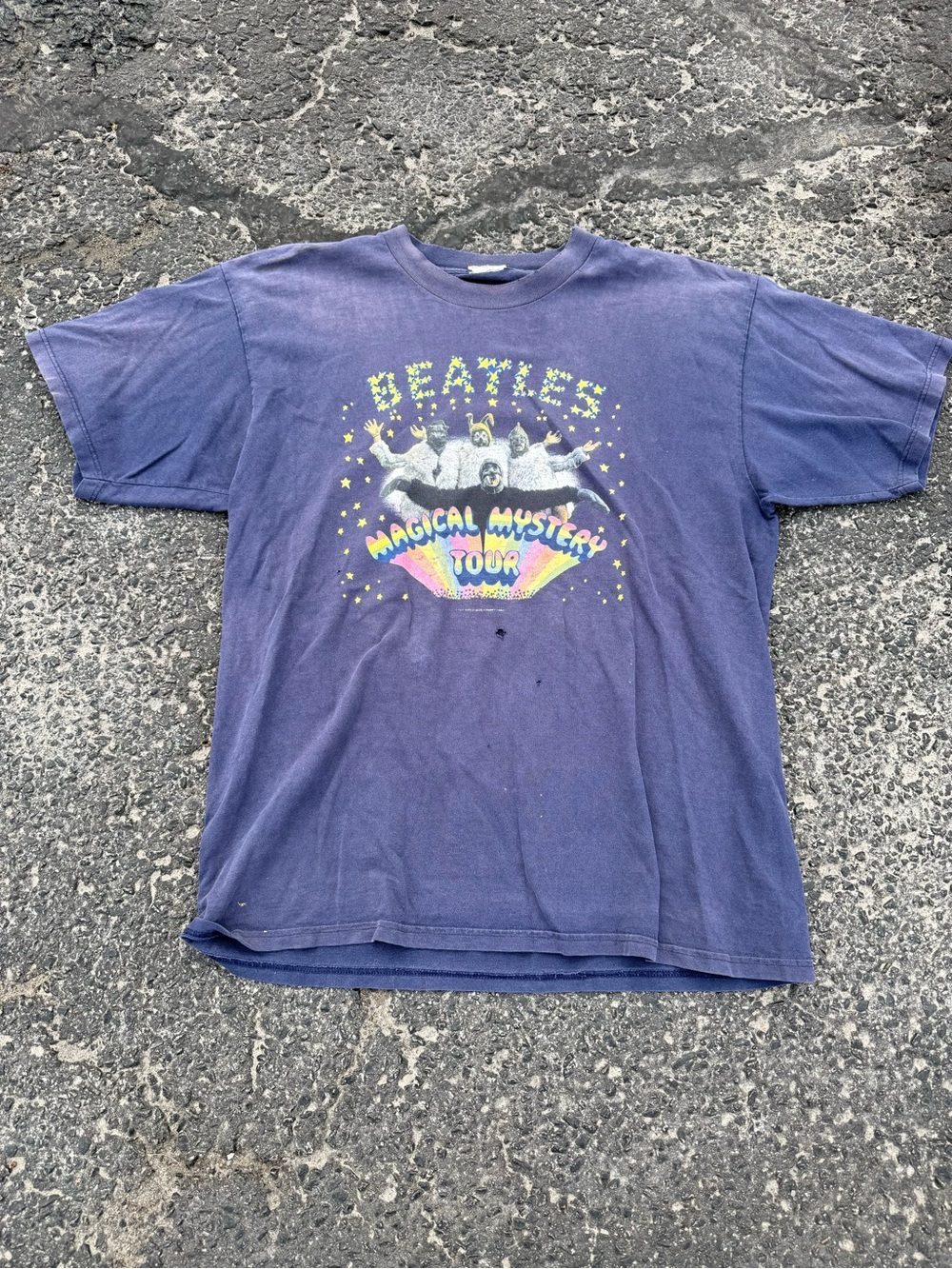 1997 Beatles "Magical Mystery Tour" Graphic Tee - Purple